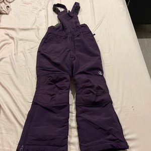 Lands End Kids bib snow overalls The Squall purple size 6 - NEW (no tags)